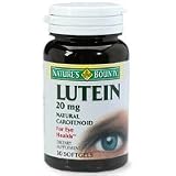 Lutein Natural Carotenoid 20 Mg Softgels, By Natures Bounty - 30 Softgels