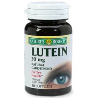 Lutein Natural Carotenoid 20 Mg Softgels, By Natures Bounty - 30 Softgels