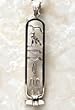 Sterling Silver Personalized Cartouche Pendant Overstock Sale - Contact Us for Name Availability before purchasing