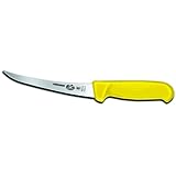 Victorinox Cutlery 6 inch Curved Boning Knife, Yellow Fibrox Handle