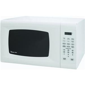 White 0.9cu Microwave