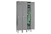 Capital Locker Single Tier 12x18x72 3 Door Ready To Assemble Gray