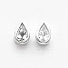 Sterling Silver Teardrop CZ (Cubic Zirconia) Earrings