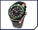 Exclusive Jacques du Manoir Barracuda Rose Gold, Black and Green Men's Watch-Designed and Made 100% in Switzerland