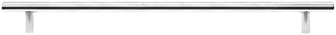 LessCare LDH-24 Wide Brushed Satin Nickel Door/Drawer Pull, 0.25" x 24" x 3", Grey