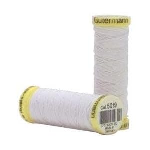 Gutermann-Elastic-Thread-White-By-The-Each
