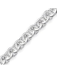 Sterling Silver 8.75 Inch Fancy Link Bracelet - 8.75 Inch