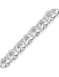 Sterling Silver 7.75 Inch Fancy Link Bracelet - 7.75 Inch