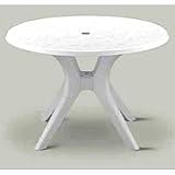 Kettler - 3659-825 - Round Kettalux Plus Table Outdoor Patio Furniture - White - 46 in.