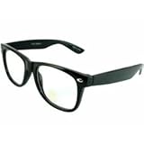 Wayfarer Black Clear Lens