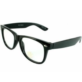 Wayfarer Black Clear Lens
