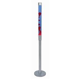 55" Motion Giant Metallic Lamp Red Bubbles w/ Blue Liquid