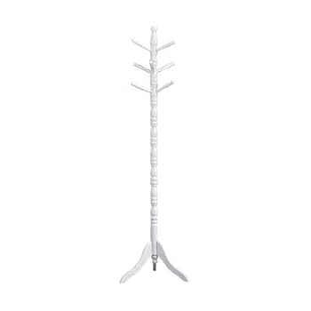 Oslo Contemporary White wood 9 Hook Coat Stand