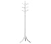 Oslo Contemporary White wood 9 Hook Coat Stand