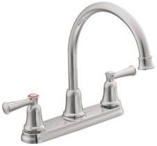 CA41613 Capstone High-Arc Spout Two-Handle Kitchen Faucet with Side Spray, Chrome