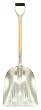 Ames 1670900 Kodiak 27" Wood D-grip Handle Aluminum No. 10 Hollow Back Scoop Shovel