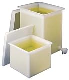 Bel-Art H34094-0000 10 Gall Polyethylene Rect Tank W/lid & Faucet