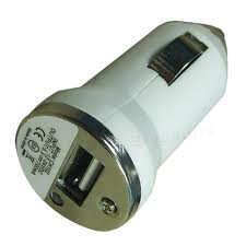 Iphone 2 3g 4g Car Charger Bullet (Generic white) Ipod Charger