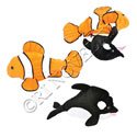 Adventure Planet Flip Out Flip OUT Clown Fish and Orca