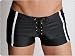 Tulio Lace Up Square Cut with Zipper Pocket Black