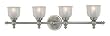 Minka Fordyce Brushed Nickel 4 Light Bath 6534-84