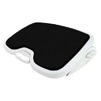 Kensington 56144 Solemate Plus Adjustable Footrest W/Gel Pad, 3-1/4h to 4-1/4h, Gray/Black