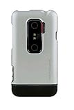 HTC Evo 3D Body Glove Icon Form Fitting Slide-On Case (Silver/Black)