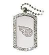 Tennessee Titans Crystal Dog Tag NFL Football Fan Shop Sports Team Merchandise