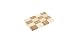 Core Bamboo Dandelion Collection 9-1/2 by 6-1/4-Inch Checkerboard Bamboo Cutting Board