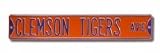 Steel Street Sign: CLEMSON TIGERS AVE