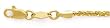 14K Yellow Gold 1.5MM DIAMOND-CUT NUGGET CHAIN 20" NECKLACE