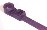 Cable Ties 8 Black w/Mounting Head 100 Pcs.