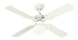 Westinghouse 7813365 Princess Ambiance 42 Inch Ceiling Fan, White Finish