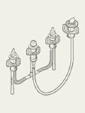 Delta Faucet R4707 Flexible Roman Tub with Hand shower Rough