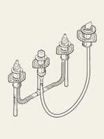 Delta Faucet R4707 Flexible Roman Tub with Hand shower Rough