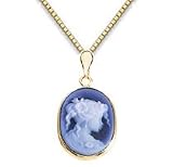 Genuine Agate Cameo Pendant