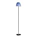 Caps Floor Lamp With Blue Glass Shade