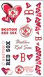 Boston Red Sox Girly Temporary Tattoos
