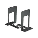 UNV54090 Interlocking Bookends, Steel, 5-7/8w x 8-1/4d x 9h, Black