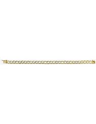 14k Diamond Cut Bracelet 7"