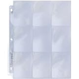 25 Ultra Pro 9 Pocket Page Protectors Fits 3-Ring Binder for Baseball and Other Sports Cards!