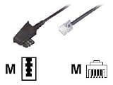 Bleil - Phone cable - TAE-F (M) - RJ-11 (M) - 33 ft - black