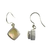 Mandarin Pearl Gemstone Earrings in Sterling Silver by Lori Bonn