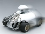 TROIKA オフィス＆デスクアクセサリー フルスピード クロム 【レーシングカー型ペーパーウェイト・クリップホルダー（マグネット）・クリップ5個】 GAM11/CH