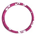 Hawaii Hibiscus Floral Print Steering Wheel Cover - Pink
