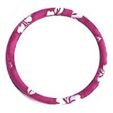 Hawaii Hibiscus Floral Print Steering Wheel Cover - Pink