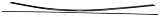 00-01 INFINITI I30 i-30 FRONT GLASS WEATHERSTRIP, Windshield Molding, Upper, Black, w/ Retainer (200...