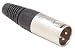 Dayton XM3N XLR Male Cable Mount Nickel Connector