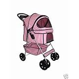Classic Pink 4 Wheel Pet Stroller