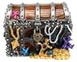 Pirate Chest Jeweled Box - Cold Cast Resin - 1.5" Height